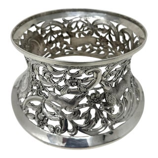 Irish Sterling Silver Dish Ring Matthew J Staunton Dublin Ireland 1932 16.9ozs For Sale