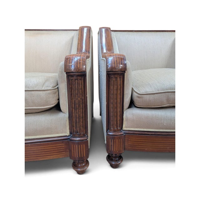 Early 20th Century Art Deco Armchairs, 1930s, Set of 2 For Sale - Image 5 of 9