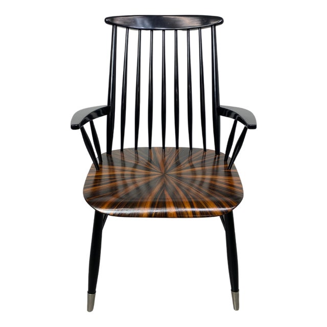 Mid-Century Scandinavian Chair attributed to Ilmari Tapiovaara, 1950s For Sale