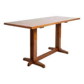 Light Wood Console Table, 1970s For Sale