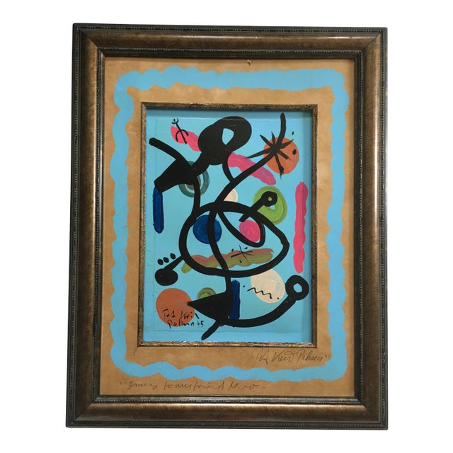 “Image to My Friend Miró” Painting by Peter Keil For Sale