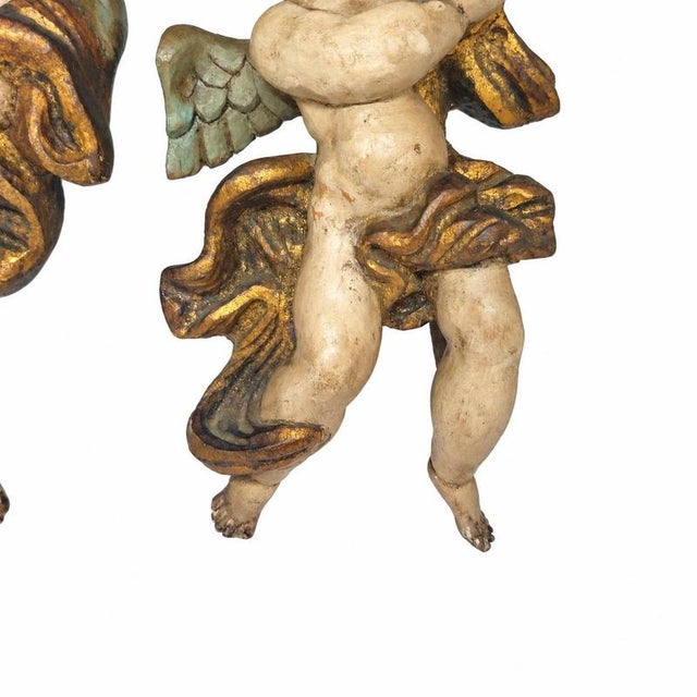 19th Century Wooden Torchbearers, 1920s, Set of 2 For Sale - Image 3 of 6