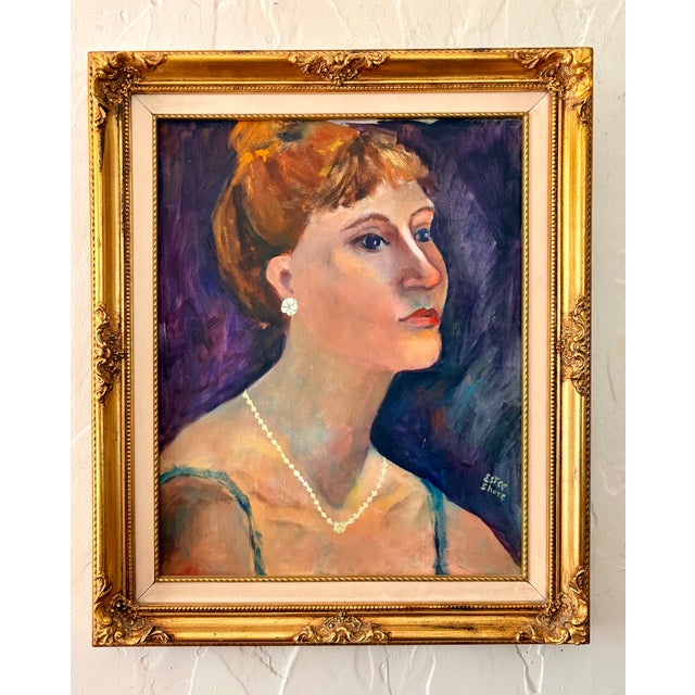 1961 Portrait of a Lady, by Estee Shore For Sale - Image 12 of 12