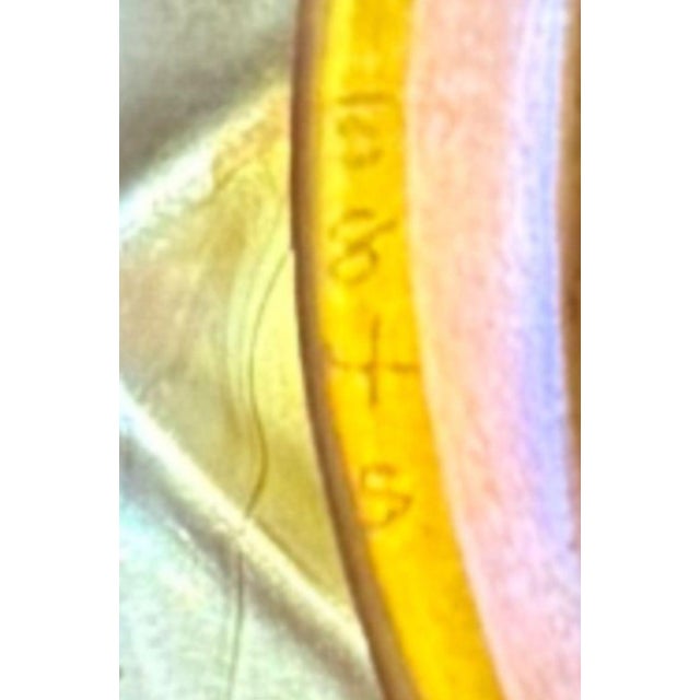 Amber Early 20th Century. Louis Comfort Tiffany Favrile Glass Candle Lamp For Sale - Image 8 of 12