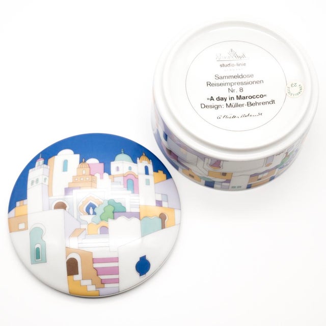 Ceramic A Day in Morocco Collectors Box No. 8 by Gisela Müller-Behrendt for Rosenthal, Germany, 1980s For Sale - Image 7 of 10