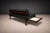Loveseat With Extendable Side Tables in Hardwood & Leather, Gelli, 1960s For Sale In New York - Image 6 of 8