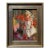American Impressionist Painting, Bright Child in Wind "Girl With Flowers" by Corinne Hartley, Framed For Sale
