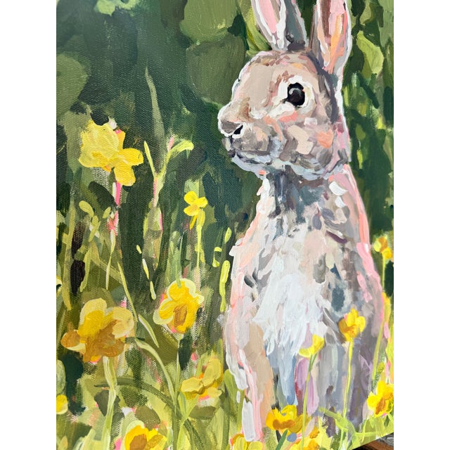 Paint Bunny Painting II by Erin Tapp For Sale - Image 7 of 9