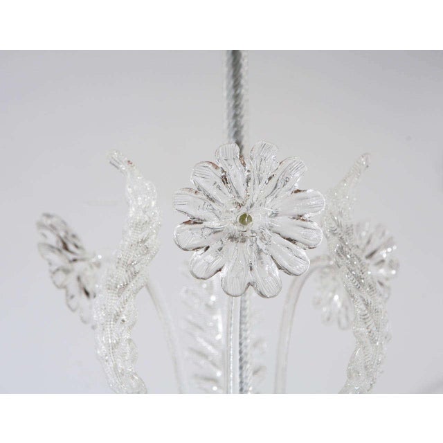 Murano 1960s Glass Leafy Murano Fixture For Sale - Image 4 of 10