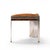 Leon Rosen for Pace Mezzaluna Mid Century Steel and Rosewood Side End Table For Sale In Chicago - Image 6 of 9