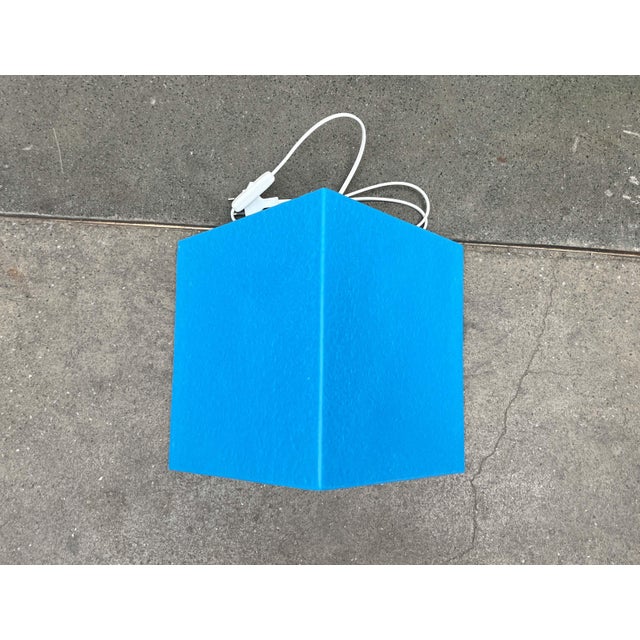 Plastic Postmodern Blue Prism Shape Floor or Table Lamp from Heico, 1980s For Sale - Image 7 of 18