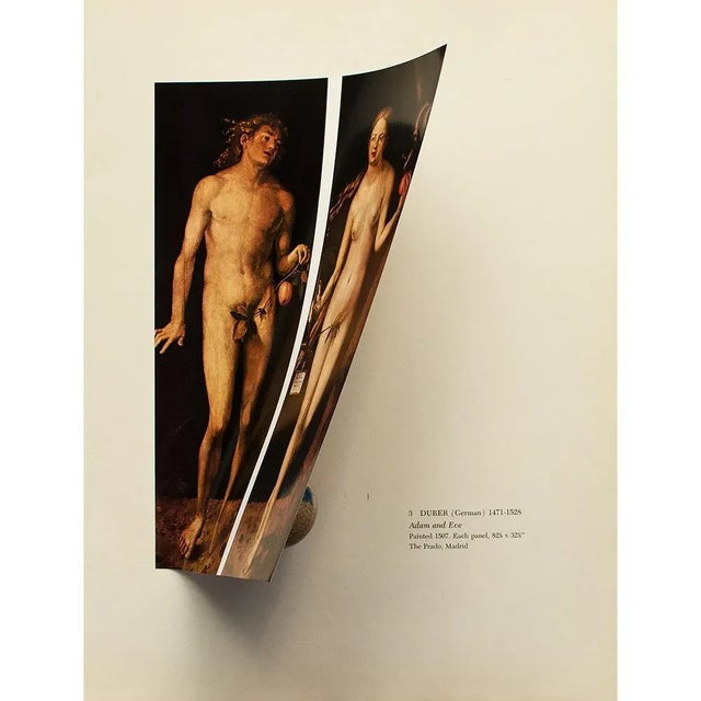 1955 After Durer "Adam and Eve ", Set of 2 First Edition Vintage Full-Color Prints For Sale - Image 4 of 8