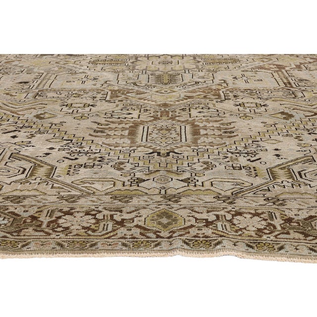 Antique Persian Heriz Rug, 09'03 X 12'00 For Sale - Image 4 of 10