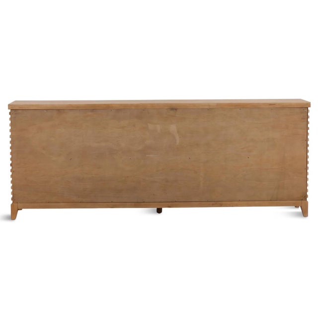 2020s Slatted Wheat Acacia Wood Sideboard For Sale - Image 5 of 6