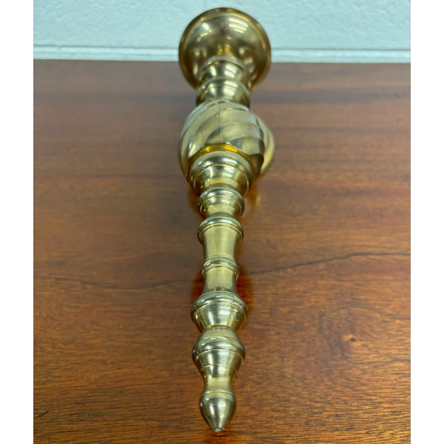 Vintage Gatco Mid Century Style Solid Brass Wall Sconce For Sale - Image 4 of 10