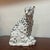 Stunning villa palm cheetah figure. A special edition vintage Fitz and Floyd porcelain figurine