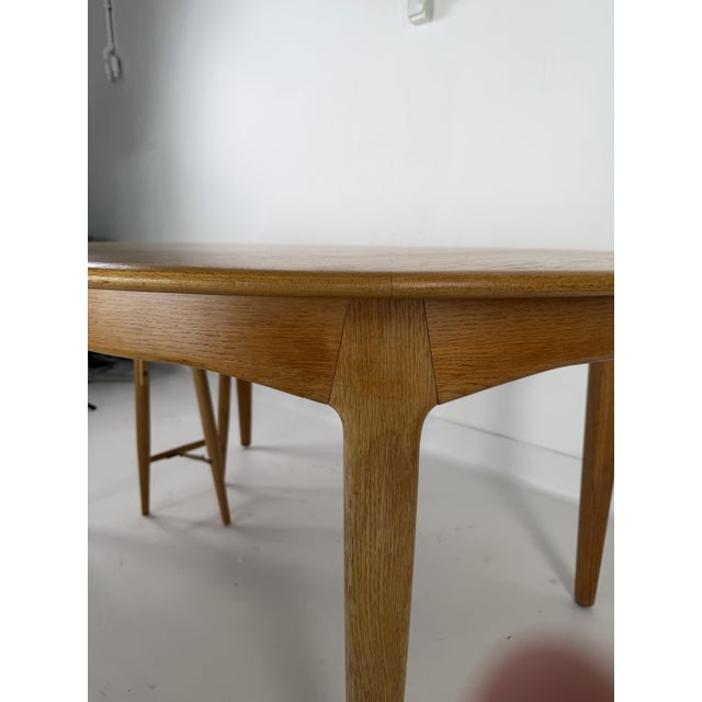 Danish Modern Extendable Oak Dining Table by Henning Kjærnulf for Sorø Stolefabrik, 1960s For Sale - Image 12 of 16