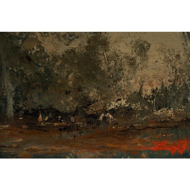 Ezelino Briante, Woodland Landscape, 1920s-1940s, Oil on Board For Sale - Image 4 of 16