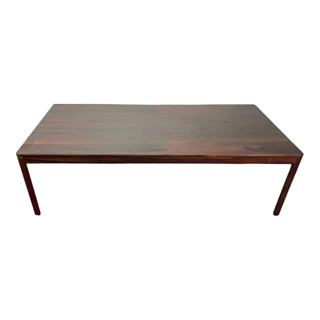 1960s Rosewood Coffee Table by Brode Blindheim For Sale