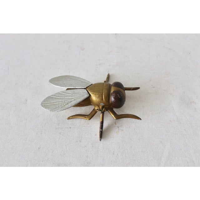 Vintage Mid-Century Oversized Painted Metal Fly Container For Sale - Image 9 of 12