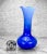 A Cobalt Blue Blown Art Glass Flared Vase by Lavorazione Arte Murano, Italy, c.1970. This Vase would look exceptional...