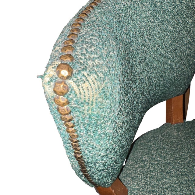 Mid Century Modern Upholstered Side/Desk Chair For Sale In Los Angeles - Image 6 of 8