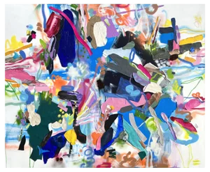 Maria Esmar, Libre comme l’air, Mixed Media on Canvas, 2020s