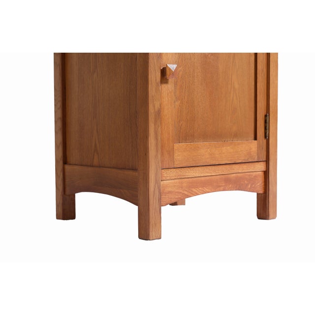 Mission 4 Door 4 Drawer Oak Sideboard - Walnut For Sale In Chicago - Image 6 of 10