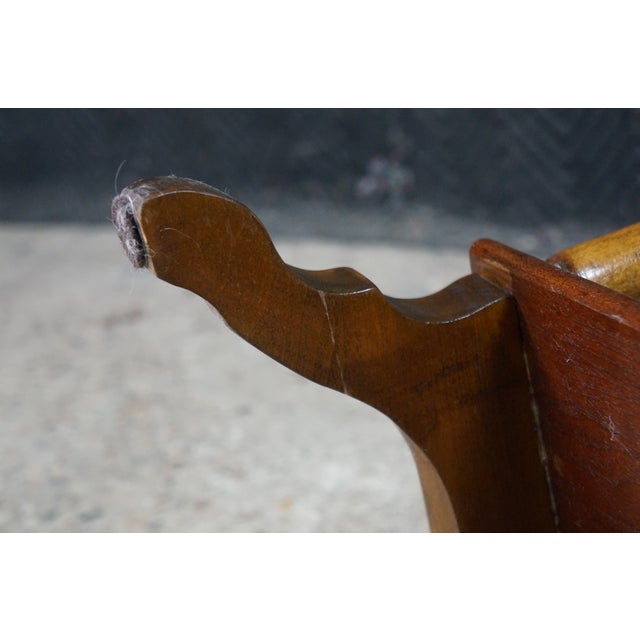 Antique Victorian Eastlake 2 Tier Walnut Hall Side Table Sawtooth Apron 25" For Sale - Image 13 of 18