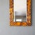 1970s Vintage Tortoise Shell Burnt Bamboo Bevelled Mirror For Sale - Image 5 of 15