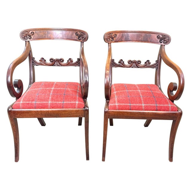 Large Regency Mahogany Carver Armchairs, 1820, Set of 2 For Sale - Image 16 of 16