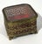 Gorgeous crystal dresser box with red velvet interior and bronze ormolu filigree