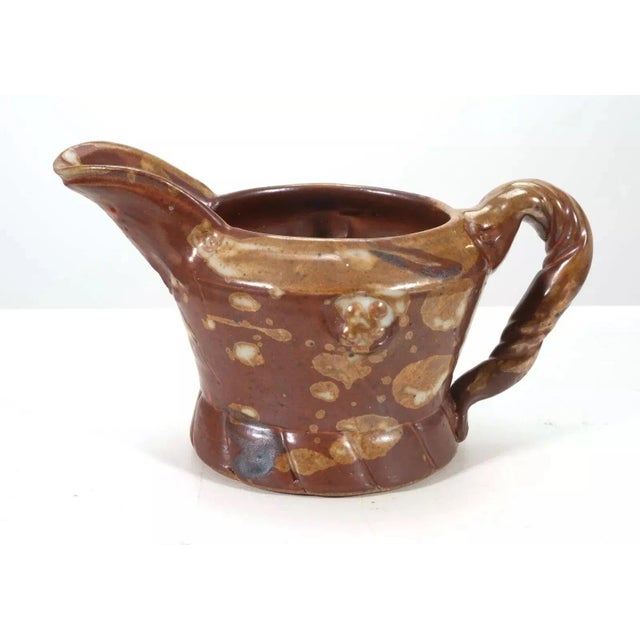 Ceramic John Glick Ceramic Stoneware Sugar and Creamer Holder Stamped Plum Tree Pottery - Set of 2 For Sale - Image 7 of 12
