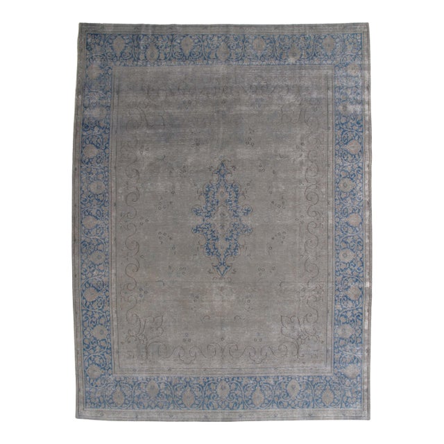 Vintage Hand-Knotted Persian-Style Rug 9'8" X 12'11" For Sale