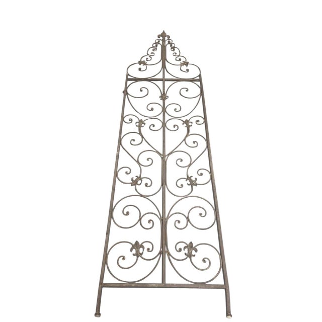 Elevate your space with this stunning vintage handmade cast iron architectural panel. Masterfully crafted with a tall,...