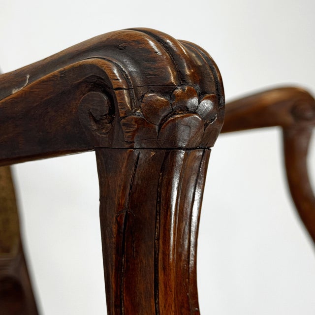 Brown Louis XV Armchair by L.C. Carpentier For Sale - Image 8 of 11