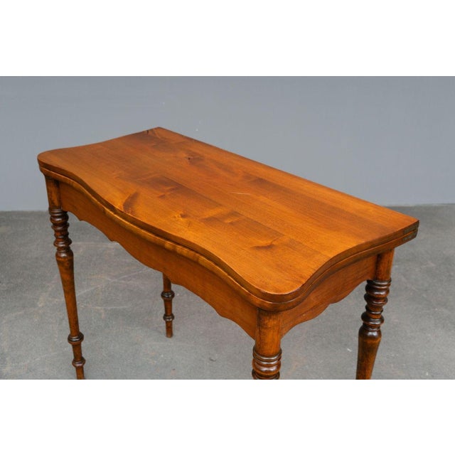 Biedermeier Gaming Table in Walnut, Mid-19th Century For Sale - Image 17 of 18