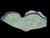 Large Seaform Blue Green Ruffled Pilchuck Studio Hand Blown Art Glass Bowl For Sale - Image 9 of 13