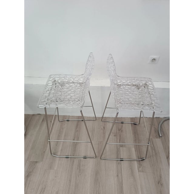 2000 - 2009 Italian Spider High Stools, 2000s, Set of 2 For Sale - Image 5 of 10