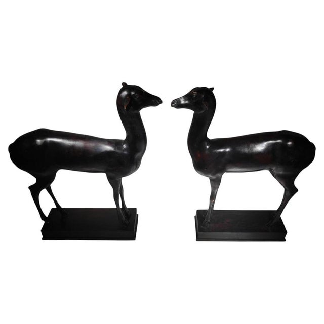 Chiurazzi, Pompeian Deer from Herculaneum, 1930, Bronzes, Set of 2 For Sale - Image 14 of 14