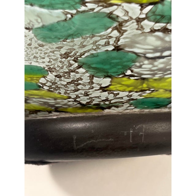 Glass 2017 Eric Bladholm Signed Limited Edition Studio Art Glass Vase – #7/17 For Sale - Image 7 of 10