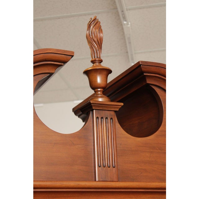 Henkel Harris Queen Anne Style Cherry Highboy For Sale - Image 12 of 12