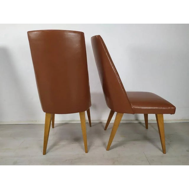 Leatherette Chairs, Set of 8 For Sale - Image 6 of 18