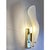 Contemporary Italian Sanded Leaf Murano Glass Wall Sconces by Simoeng for Simoeng, Set of 2 For Sale - Image 3 of 7