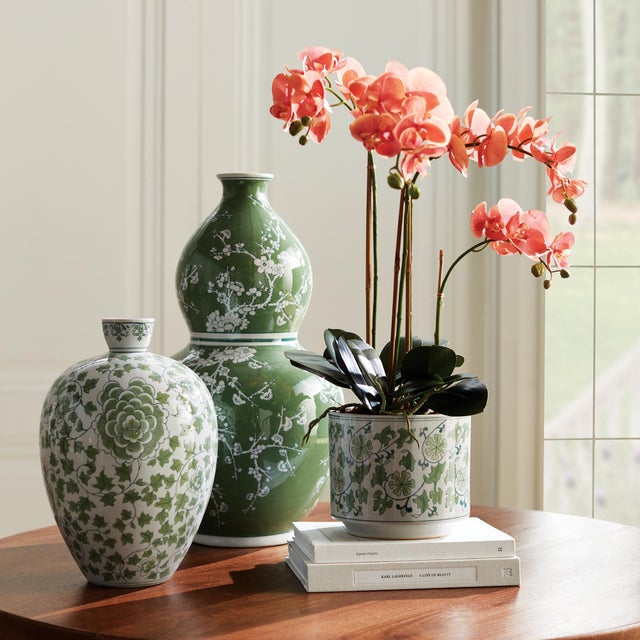 Early 21st Century Phalaenopsis Orchid Drop-In 30" For Sale - Image 5 of 5