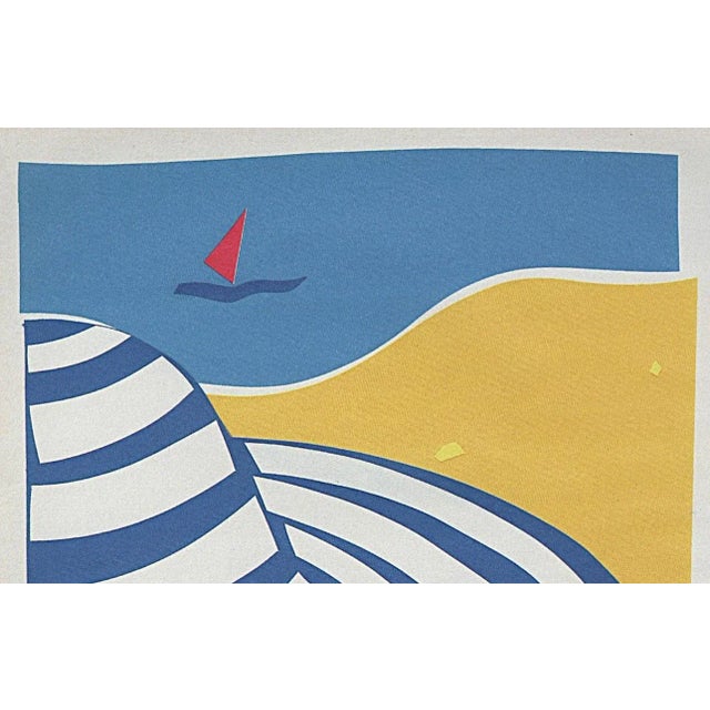 This speaks to summer at the beach! It is a 1993 advertiesment print that came from a French magazine of the time. It is...