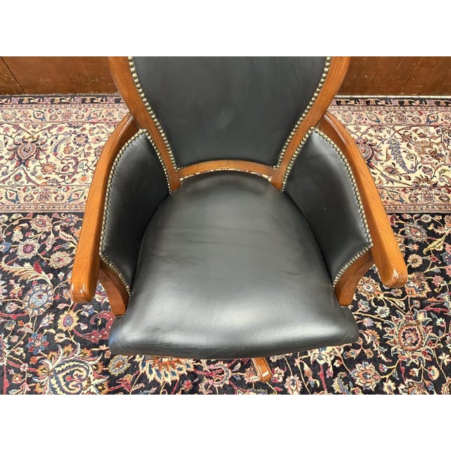 Italian Office Swivel Chair For Sale - Image 6 of 8