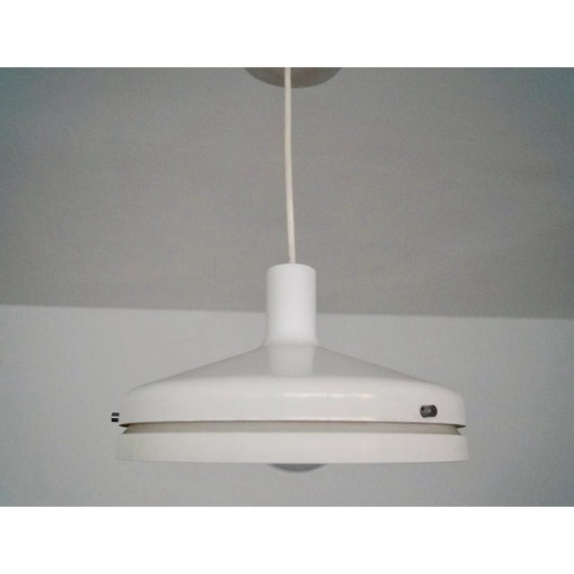 Mid-Century Modern 1950's Mid-Century Modern Aluminum Light Fixture For Sale - Image 3 of 13