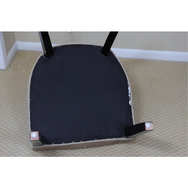 Contemporary Upholstered Accent Chair With Silver Nailhead Trim For Sale - Image 10 of 10