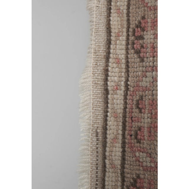 Vintage Faded Large Hand-Knotted Hallway Runner For Sale - Image 11 of 13